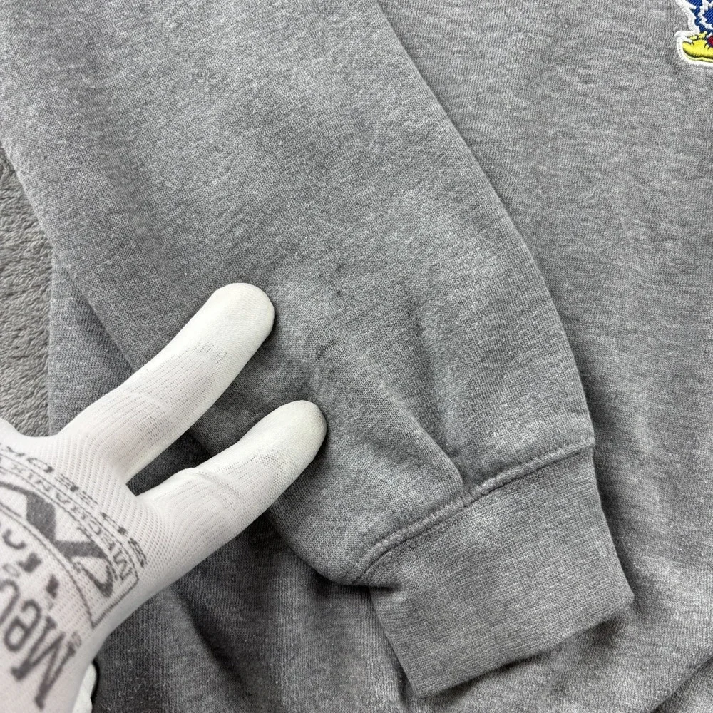 Kansas Jayhawks Basketball Sweatshirt Men Large Heather GrayColosseum Athletics